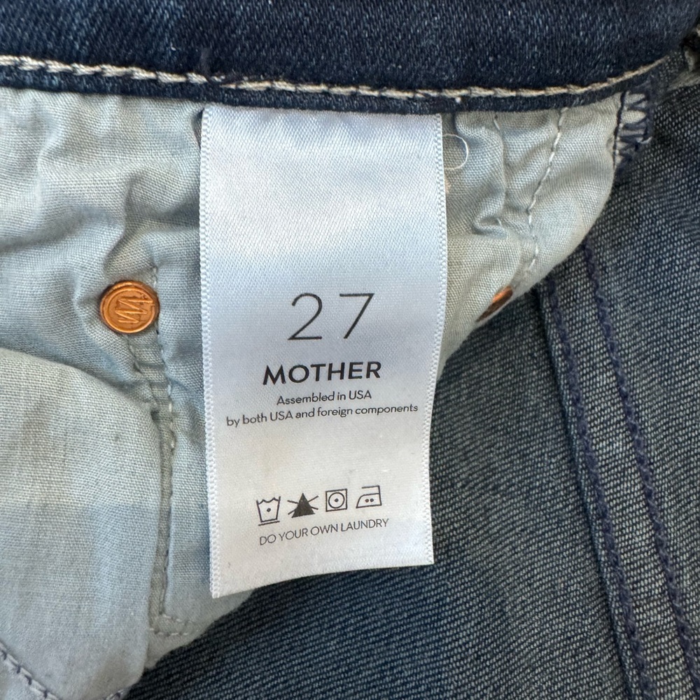 MOTHER Dark Blue Ankle Jeans - Picture 3 of 6